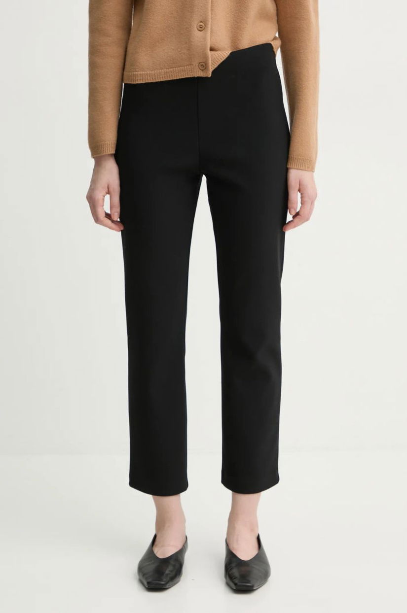 By Malene Birger pantaloni VILEA. femei, culoarea negru, mulata, high waist, Q70354003Z