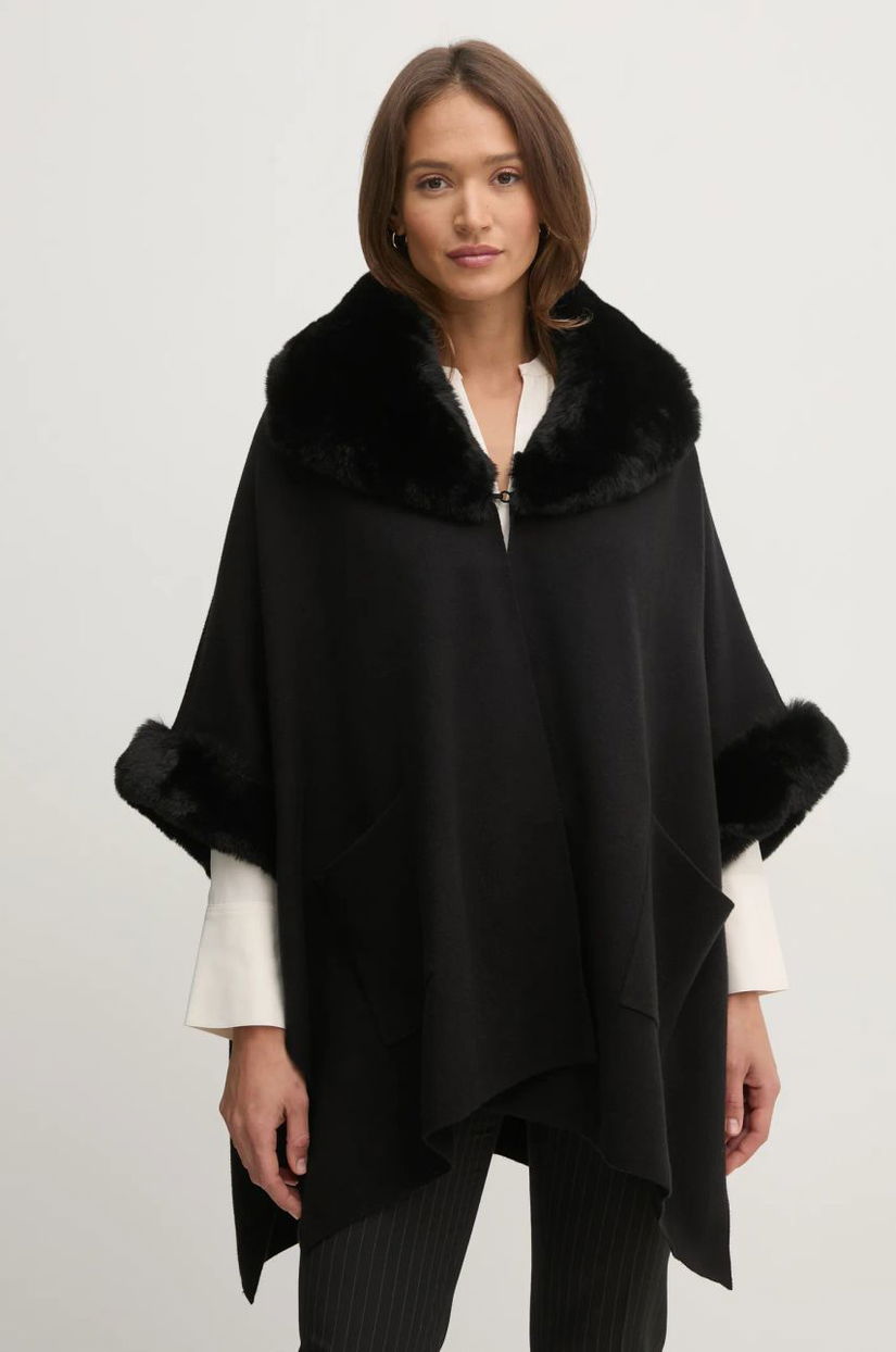 Joseph Ribkoff poncho culoarea negru, light, 243930