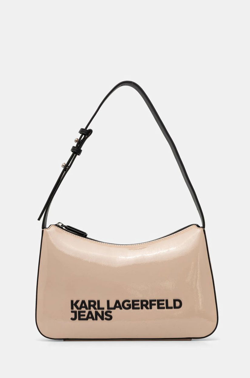 Karl Lagerfeld Jeans poseta culoarea bej, A1W30250