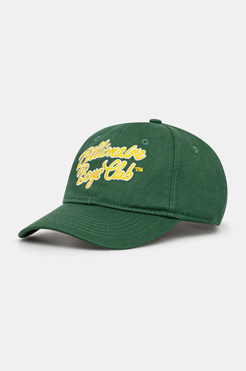 Billionaire Boys Club șapcă de baseball din bumbac Script Logo Dad Cap culoarea gri, cu imprimeu, B24472