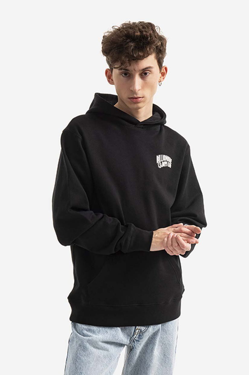 Billionaire Boys Club hanorac de bumbac bărbați, culoarea negru, cu glugă, cu imprimeu BC005-HEATHERGRE