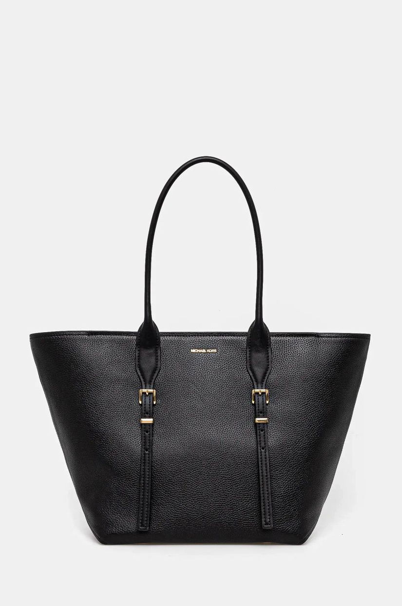 MICHAEL Michael Kors poseta de piele culoarea negru, 30R5G9OT7L