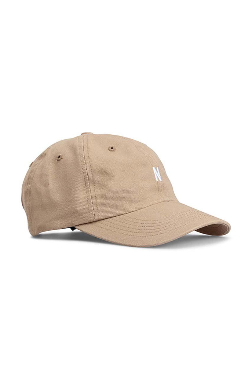 Norse Projects șapcă din bumbac Twill Sports Cap culoarea bej, cu imprimeu, N80-0001 0966