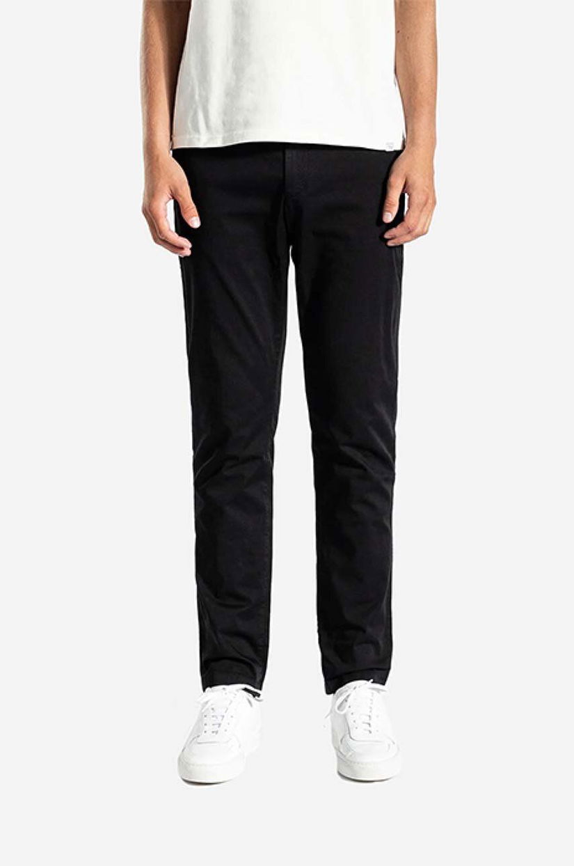 Norse Projects pantaloni bărbați, culoarea negru, mulata N25.0367.9999-9999