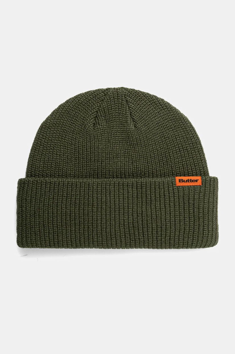 Butter Goods caciula Tall Wharfie Beanie culoarea verde, BG243811