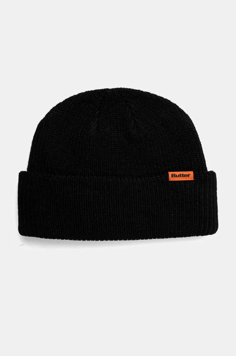 Butter Goods caciula Tall Wharfie Beanie culoarea negru, BG243811