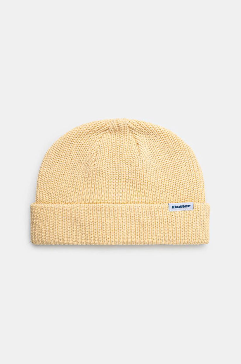 Butter Goods caciula Wharfie Beanie culoarea bej, din tesatura neteda, BG243810