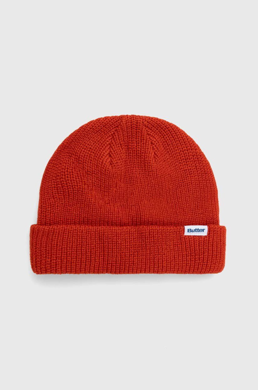 Butter Goods căciulă Wharfie Beanie culoarea roșu, din tricot gros, BGQ3235704