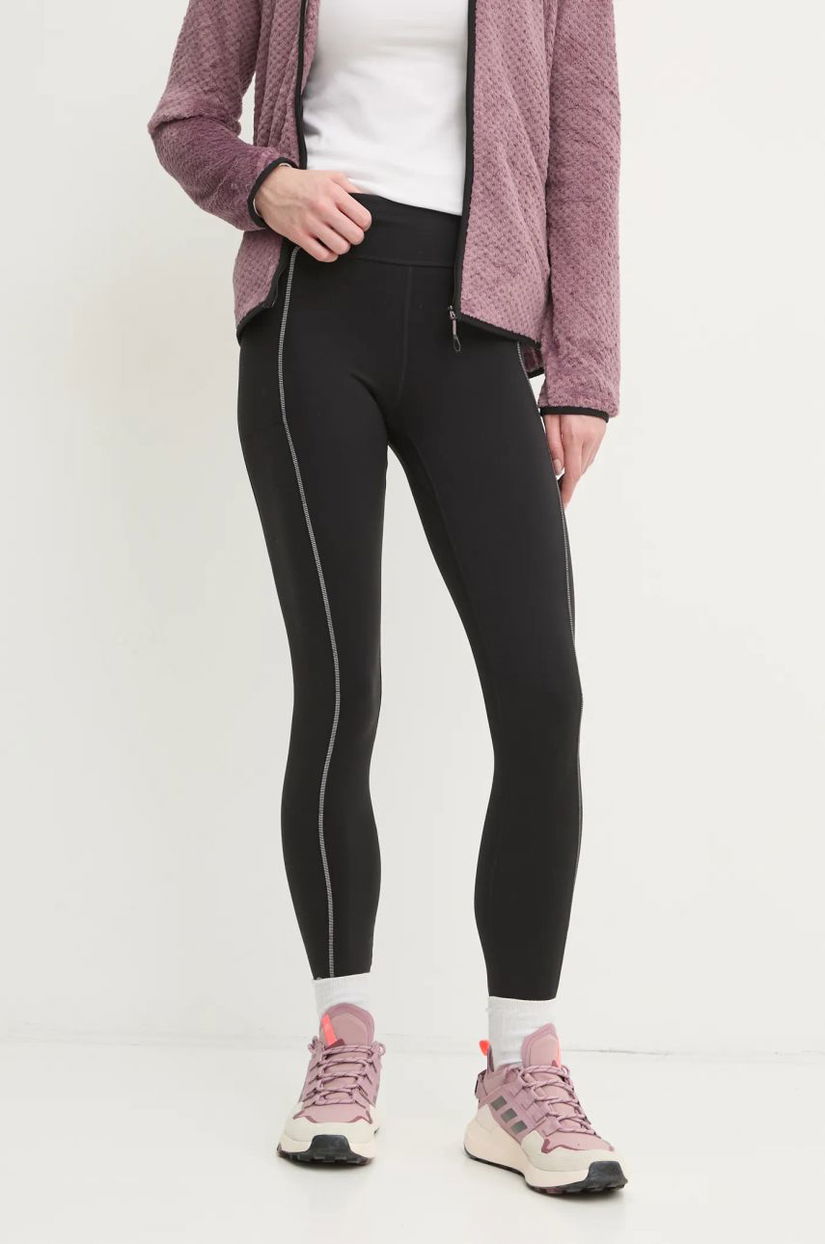 Smartwool leggins sport femei, culoarea negru, cu imprimeu, SW002816