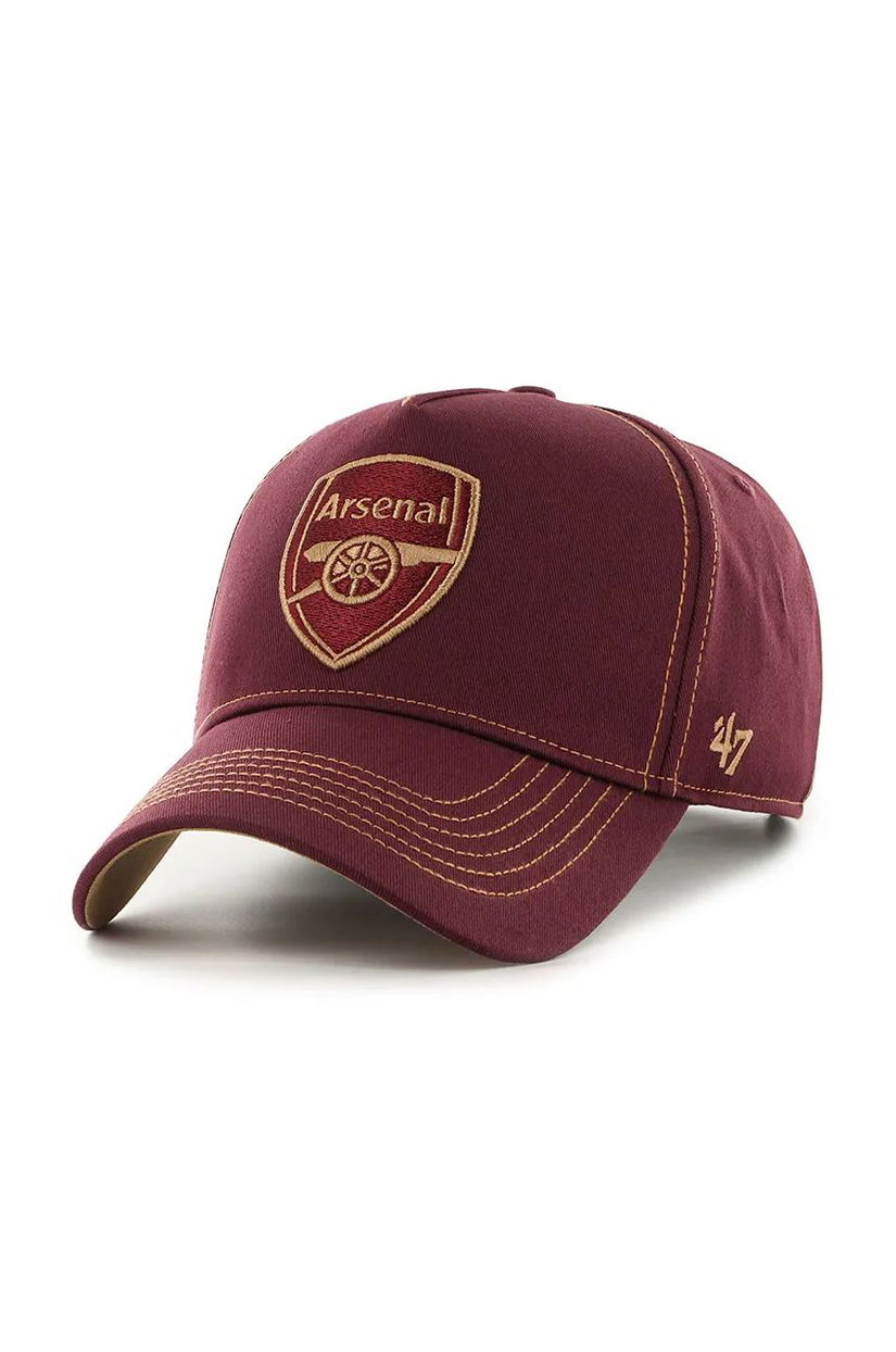 47 brand șapcă de baseball din bumbac Arsenal FC culoarea bordo, cu imprimeu, EPL-CONDT30GWS-KM