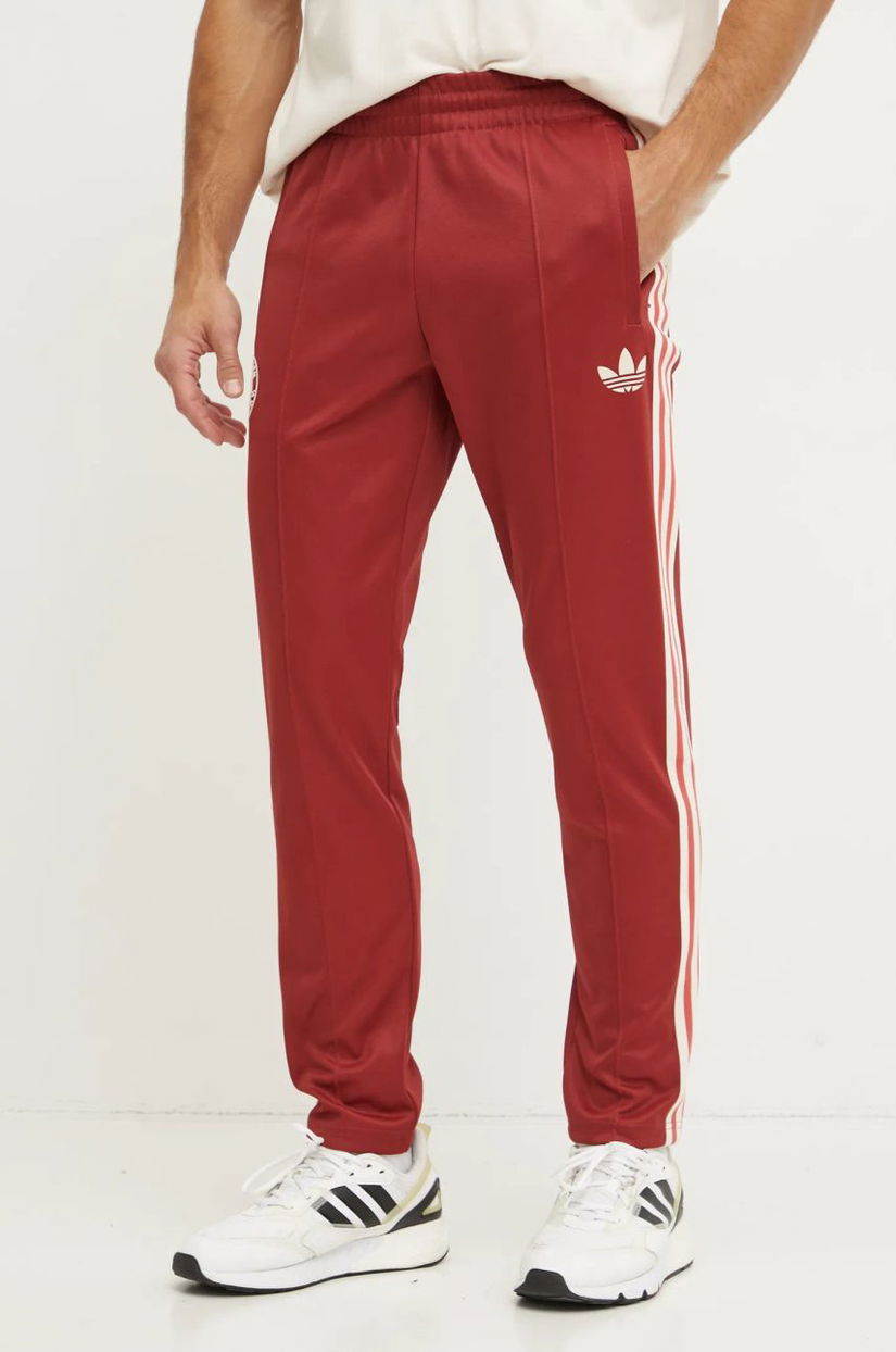 adidas Originals pantaloni de trening FC Bayern Munchen culoarea rosu, modelator, IY0048