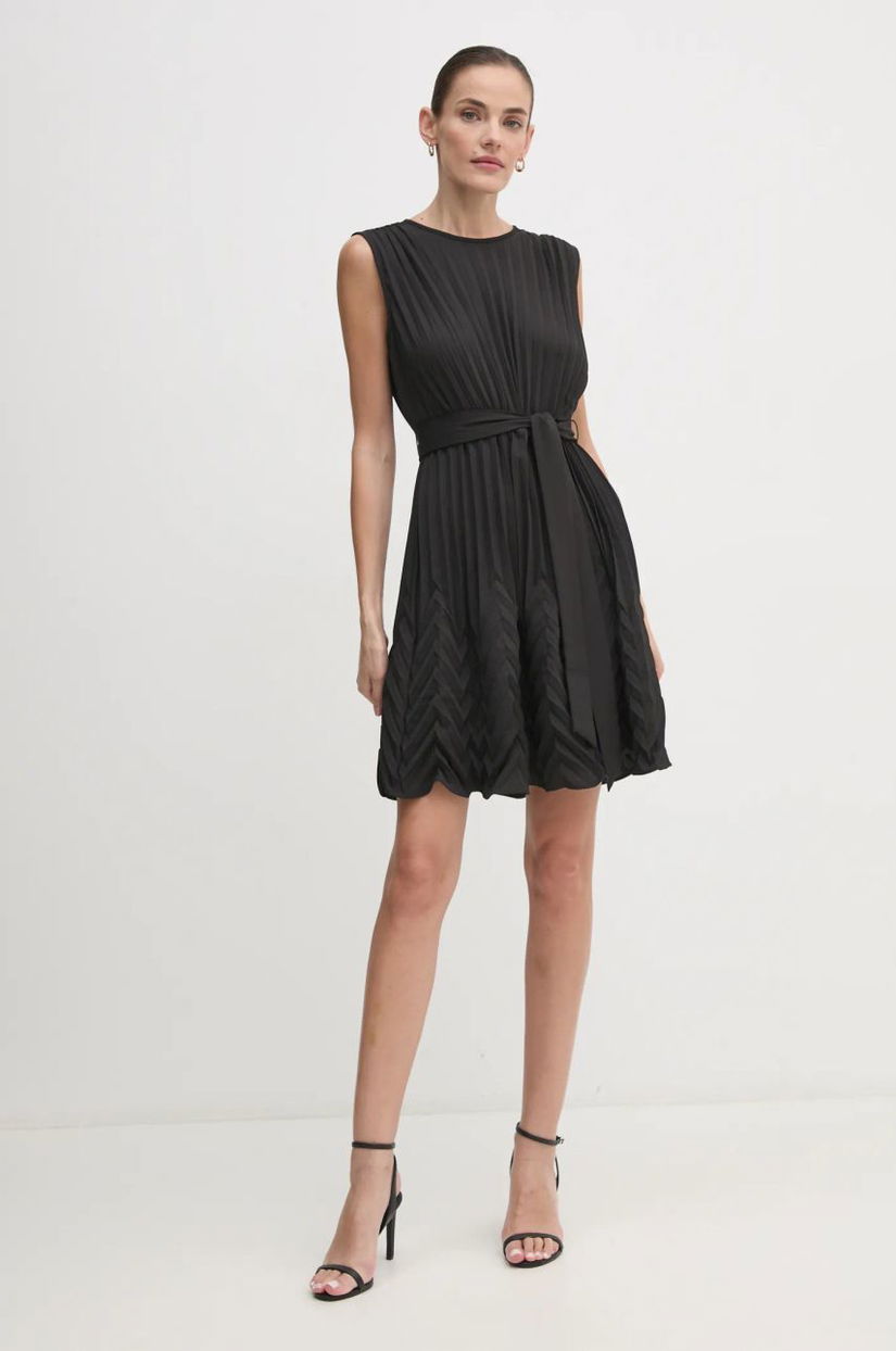 Dkny rochie culoarea negru, mini, evazati, DD4GMA32