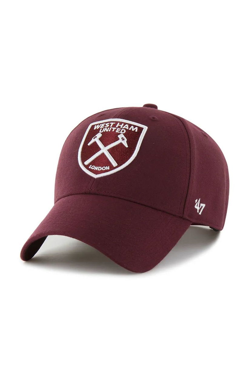 47 brand sapca West Ham United FC culoarea bordo, cu imprimeu, EPL-MVPSP17WBP-KM