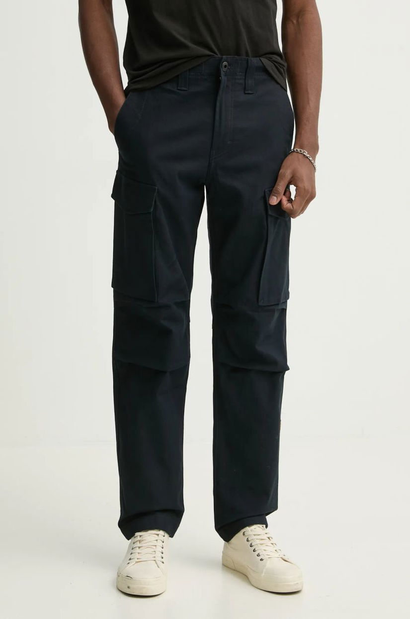 G-Star Raw pantaloni barbati, culoarea albastru marin, drept, D24309-D305