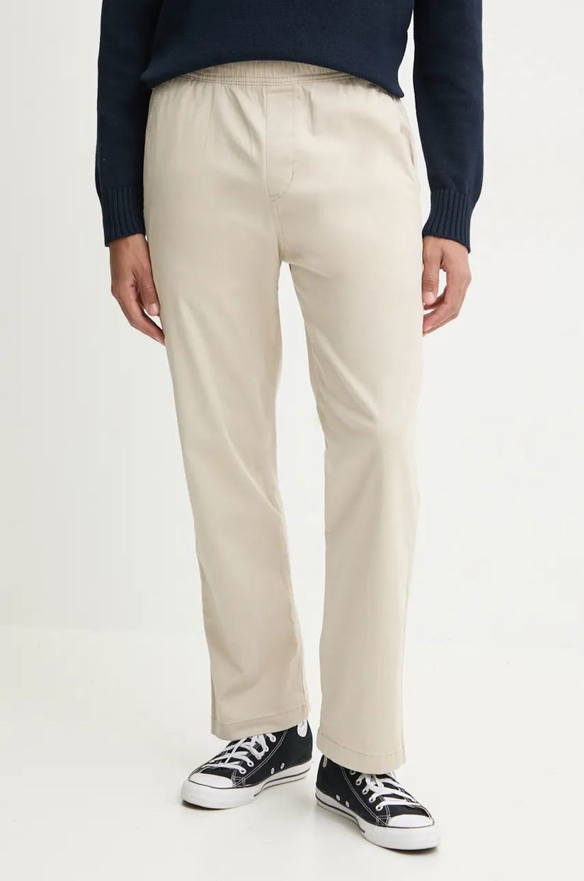 Hollister Co. pantaloni barbati, culoarea bej, drept, KI330-4137