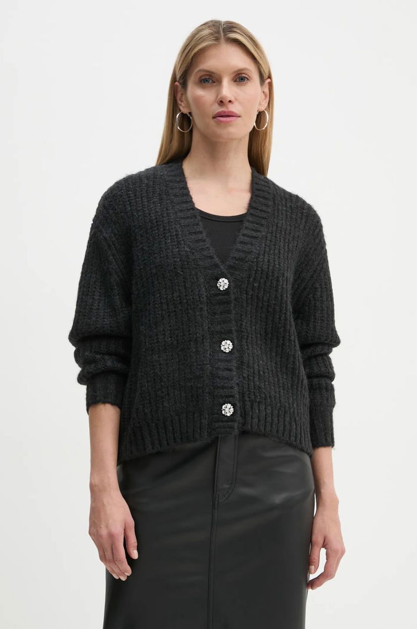 Levi's cardigan din amestec de lana culoarea negru, A8899