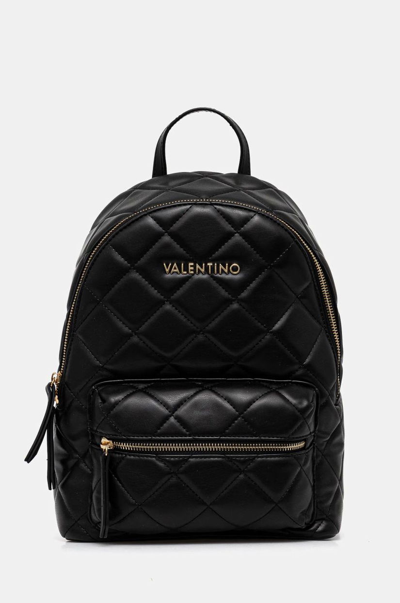 Valentino Bags rucsac femei, culoarea negru, mic, cu imprimeu, VBS3KK37R