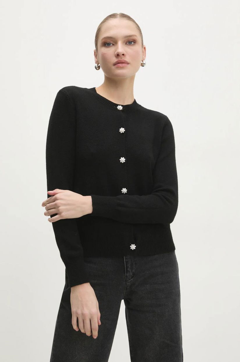 Answear Lab cardigan femei, culoarea negru, light