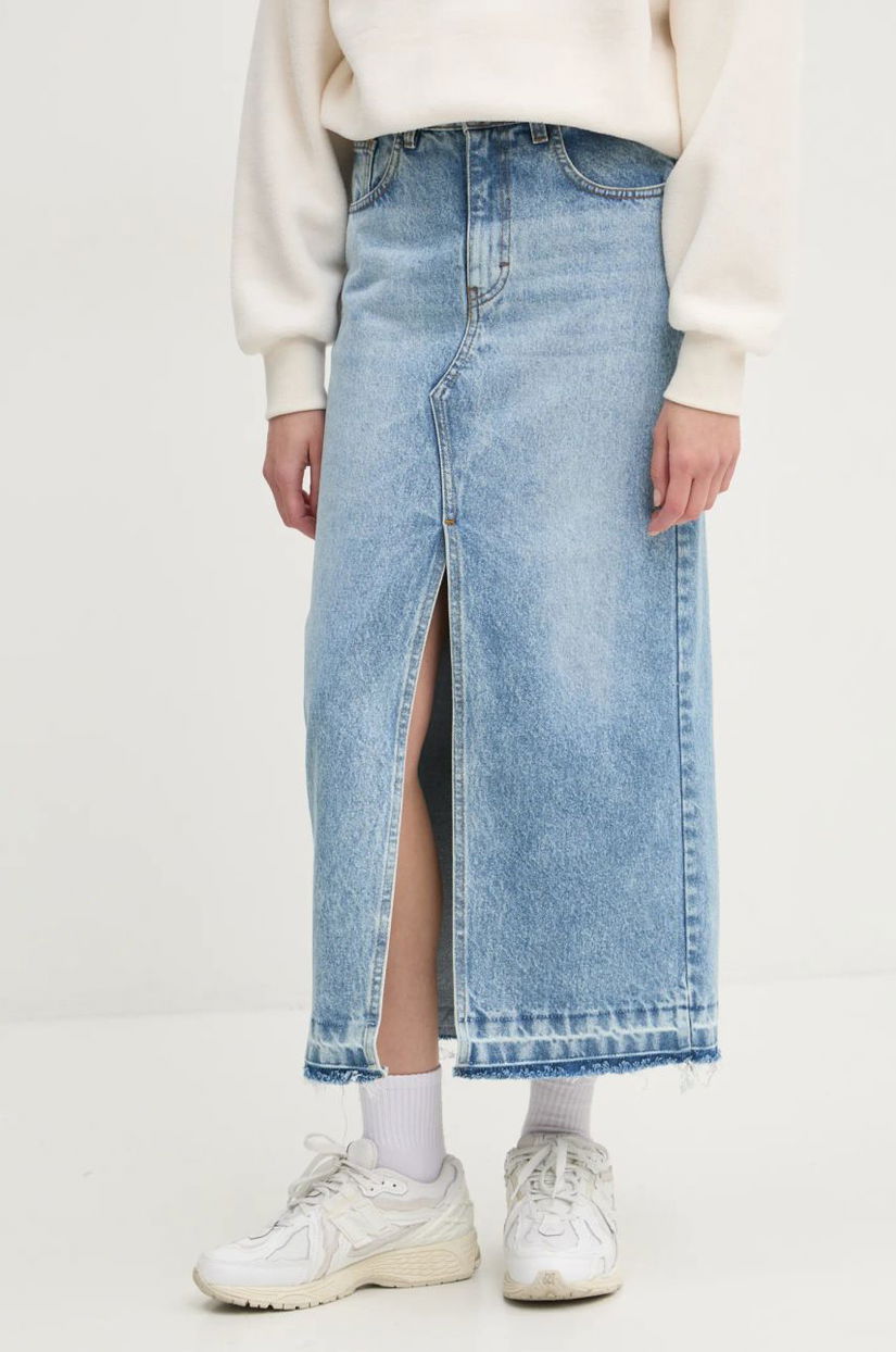 Kaotiko fustă din denim midi, dreaptă, AN039-01-K002