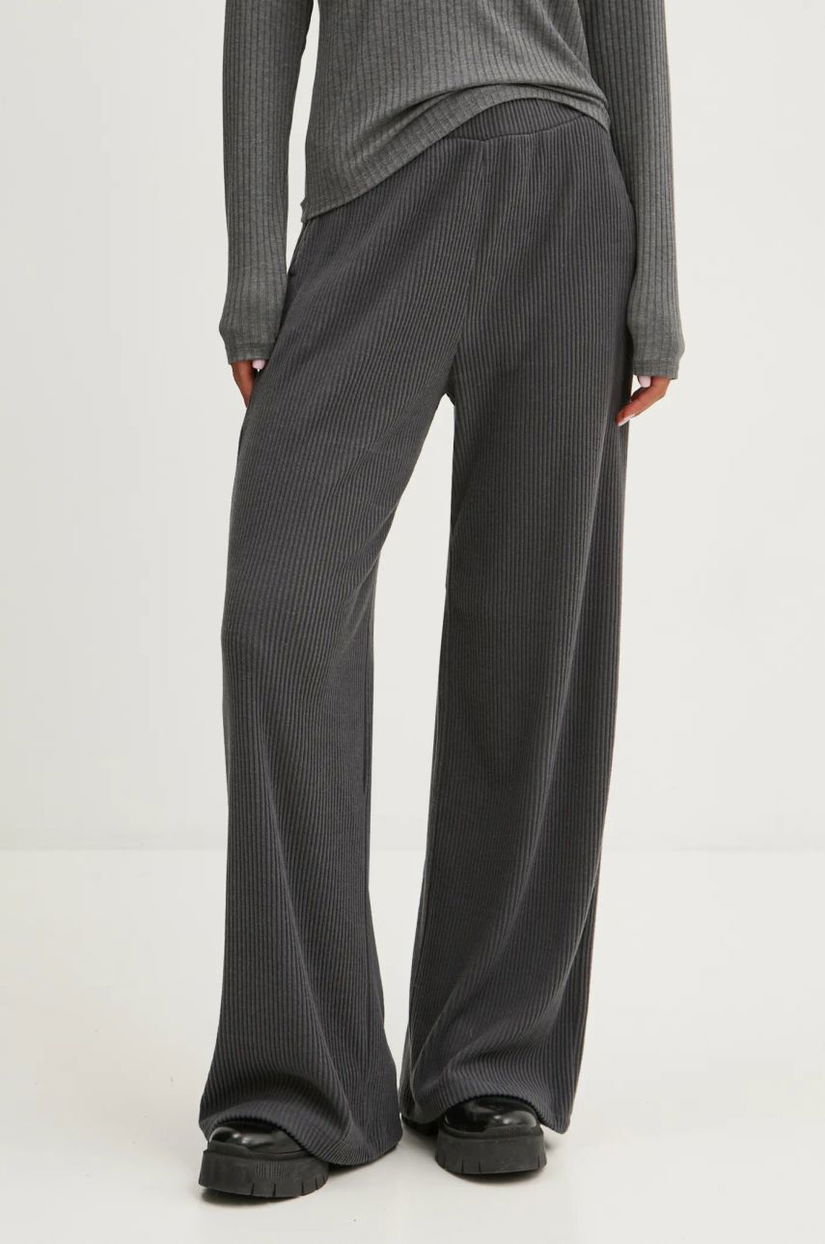 Abercrombie & Fitch pantaloni de trening culoarea gri, neted, KI147-4085