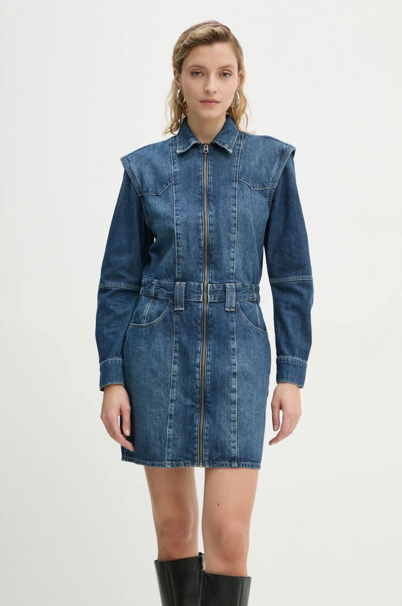 G-Star Raw rochie jeans mini, mulata, D25362-D301