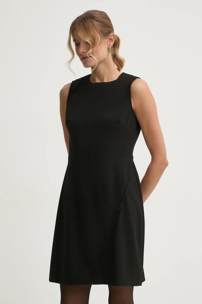 Dkny rochie culoarea negru, mini, drept, DD4H1B61