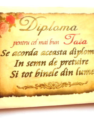 Biletele dedicate DIPLOMA PENTRU CEL MAI BUN TATA !