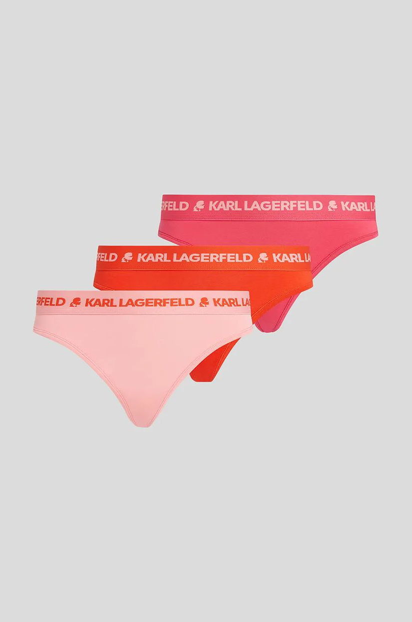 Karl Lagerfeld tanga 3-pack culoarea rosu, A1W47158