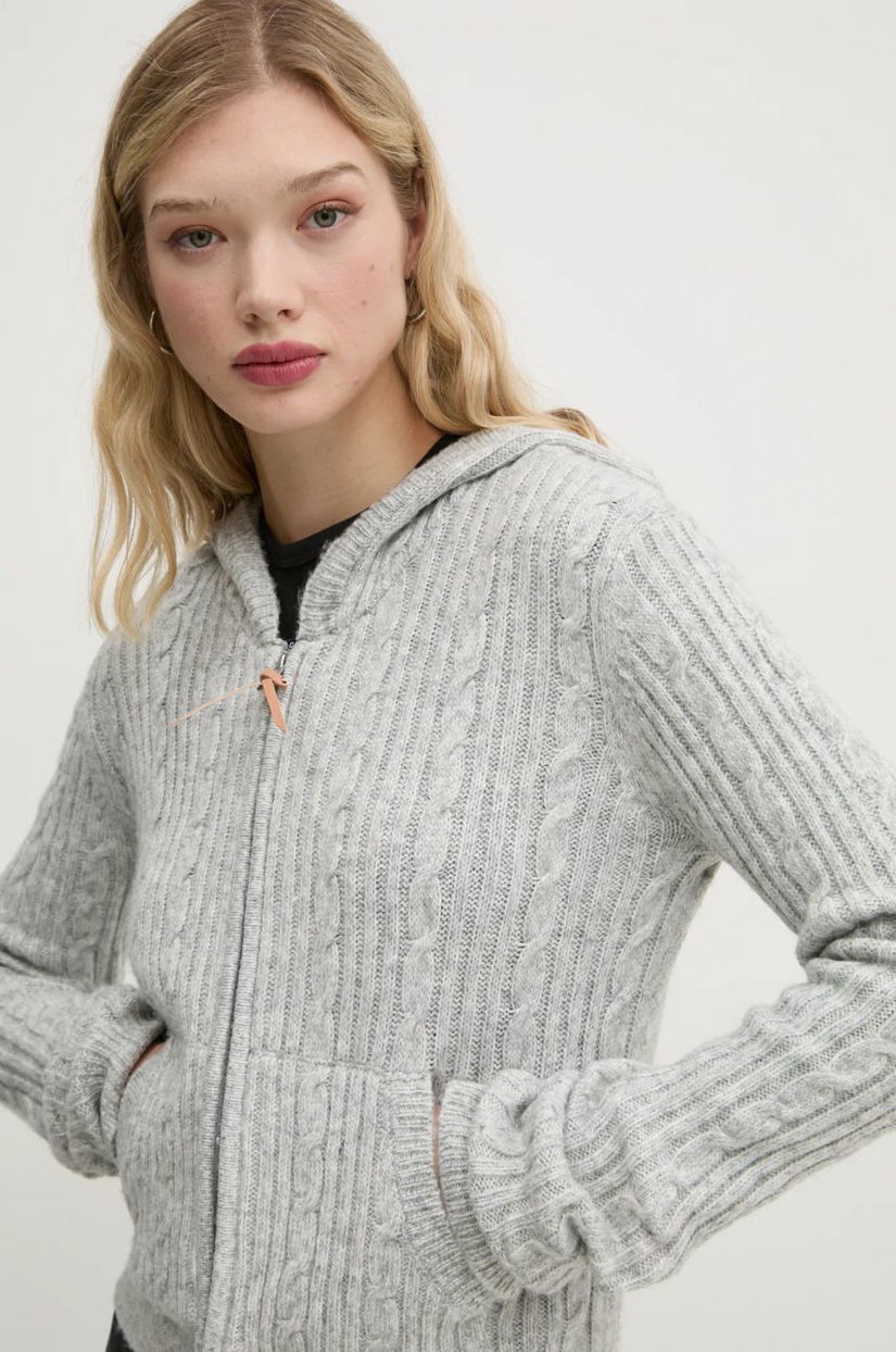 Superdry cardigan femei, culoarea gri, W6110556A-B6E