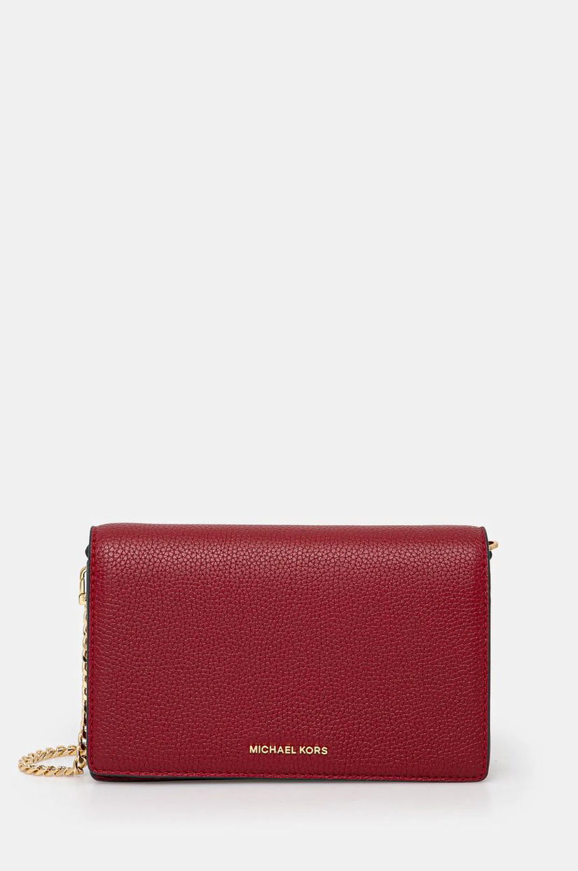 MICHAEL Michael Kors poseta de piele culoarea bordo, 32T4GJ6C2L