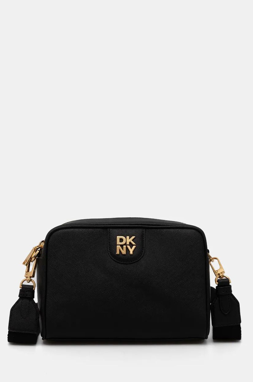 Dkny poseta de piele culoarea negru, R43EKV85