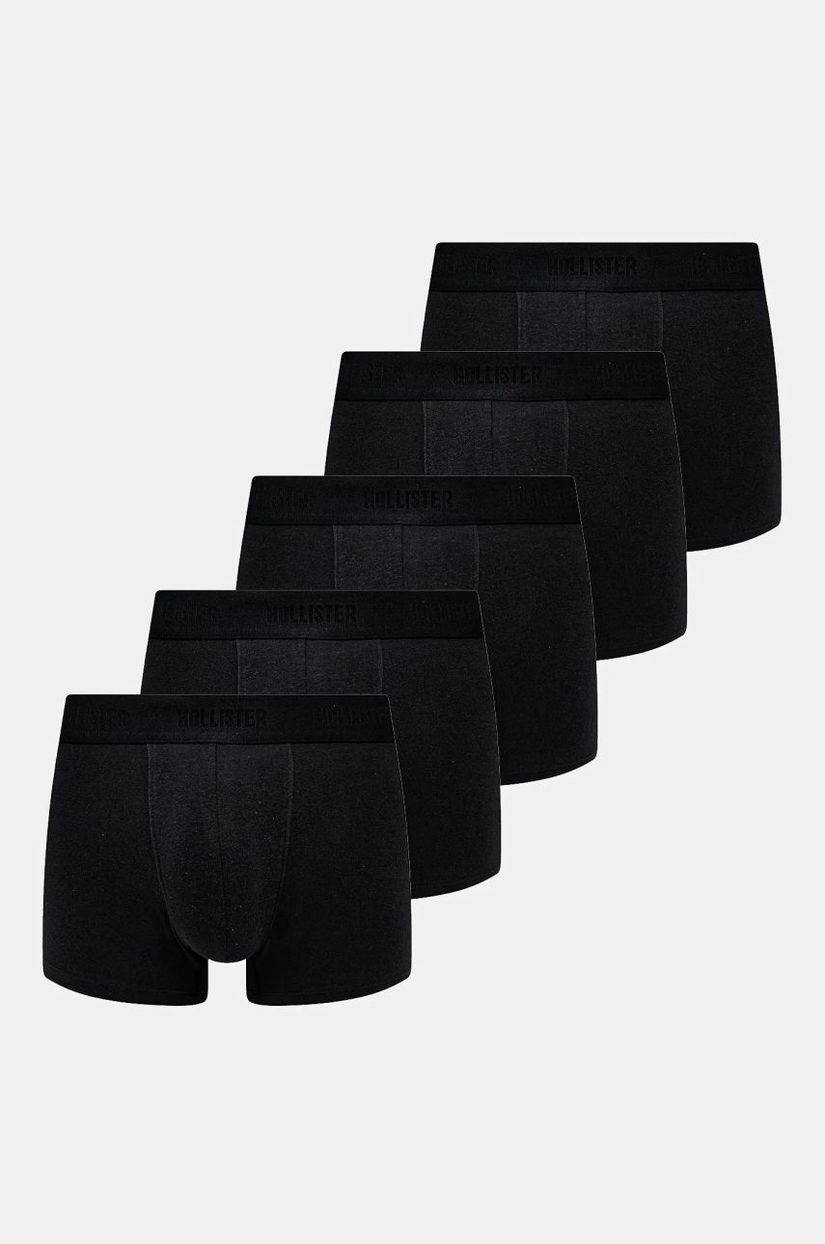 Hollister Co. boxeri 5-pack barbati, culoarea negru, KI314-4002