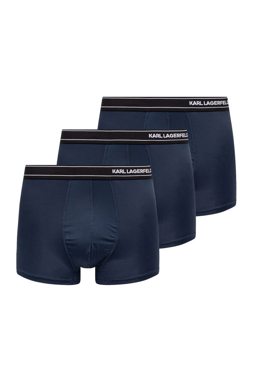 Karl Lagerfeld boxeri 3-pack barbati, culoarea albastru marin, A1M47084