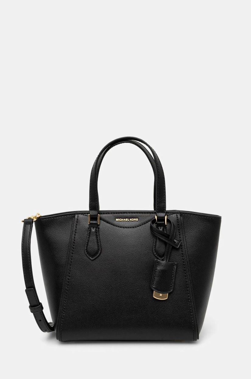 MICHAEL Michael Kors poseta de piele culoarea negru, 32F4GTBC1L