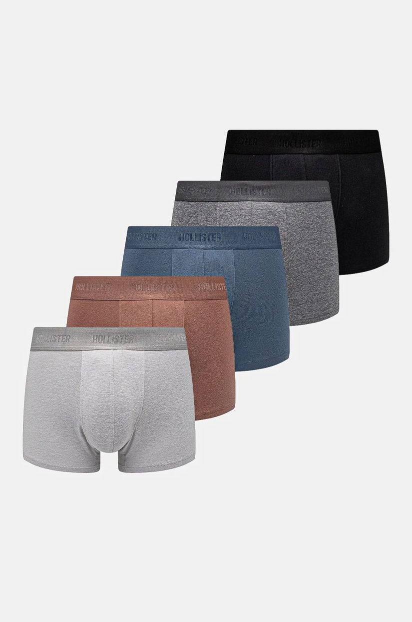 Hollister Co. boxeri 5-pack barbati, culoarea bej, KI314-4015