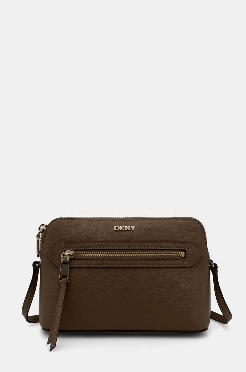 Dkny poseta de piele culoarea verde, R42EKE17