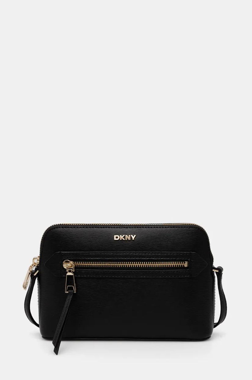 Dkny poseta de piele culoarea negru, R42EKE17