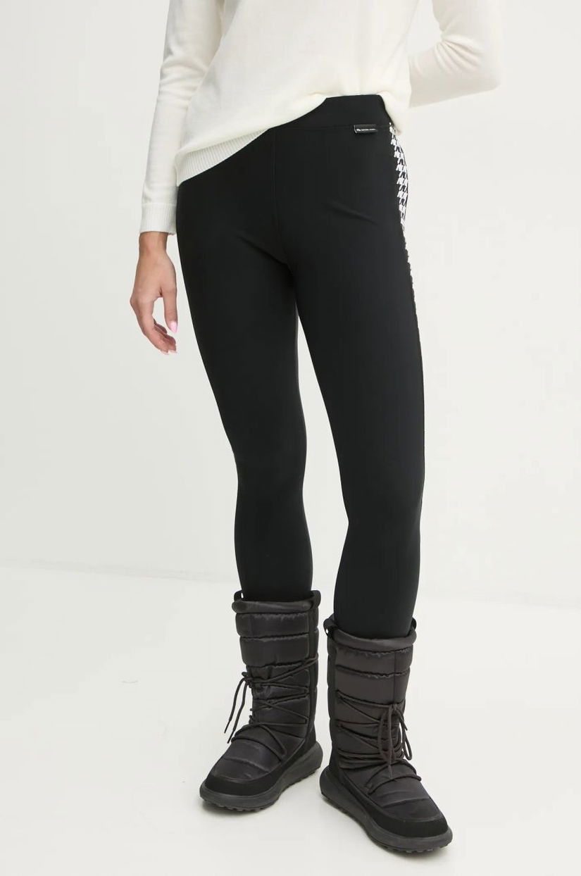 Newland leggins sport Libra femei, culoarea negru, cu imprimeu, N46394.108