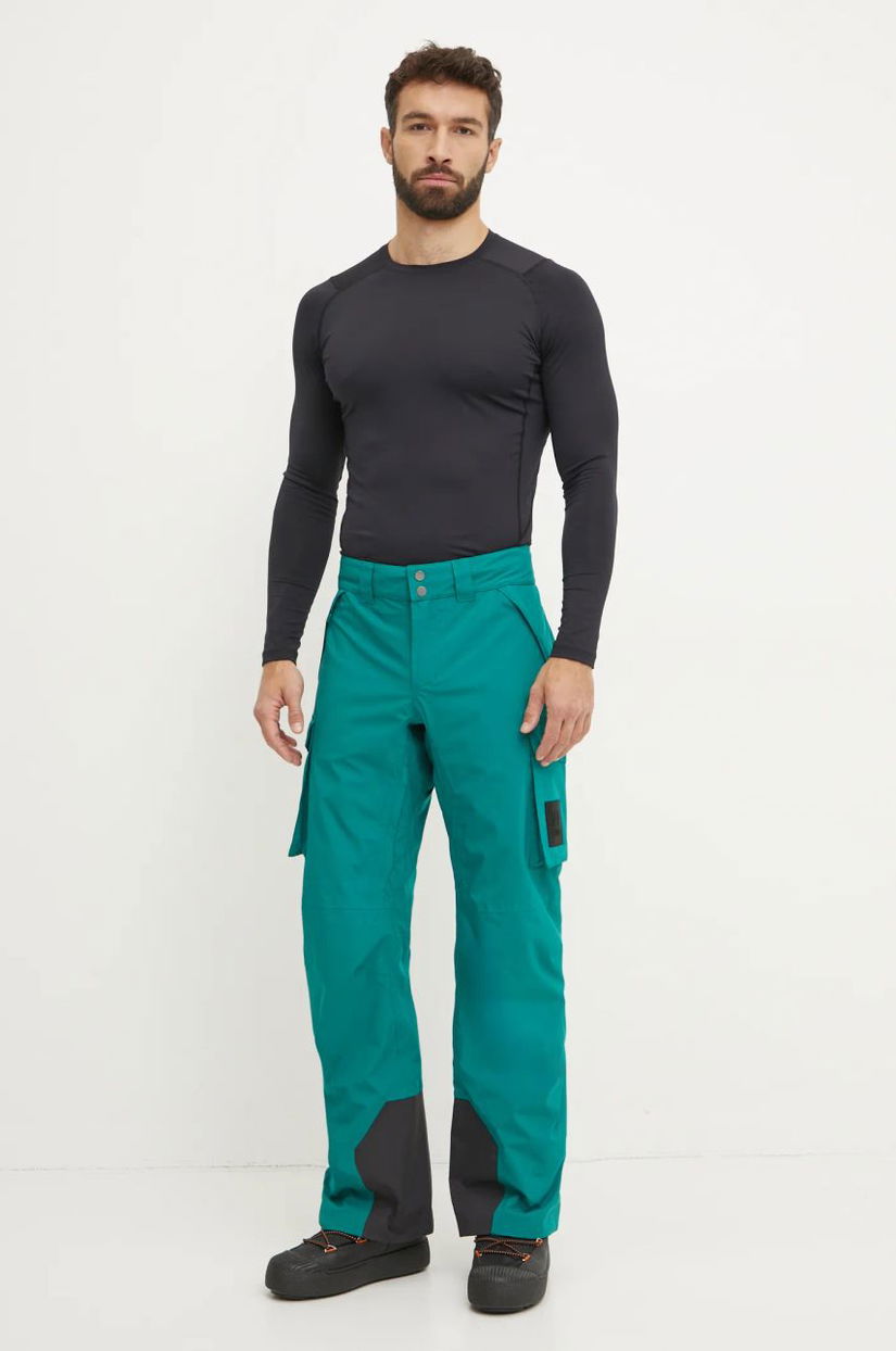 Helly Hansen pantaloni de schi ULLR D culoarea verde, 65881