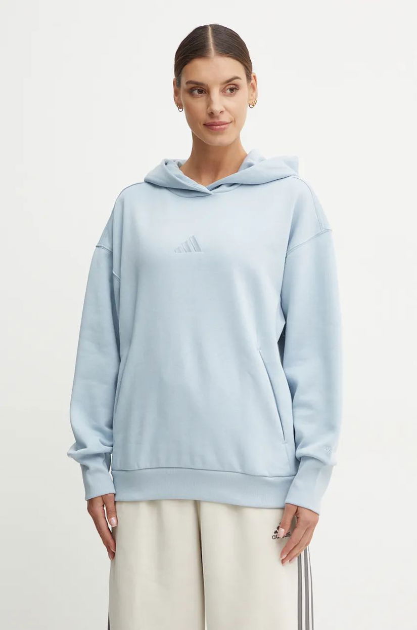 adidas bluza All SZN femei, cu glugă, cu imprimeu, IY6767