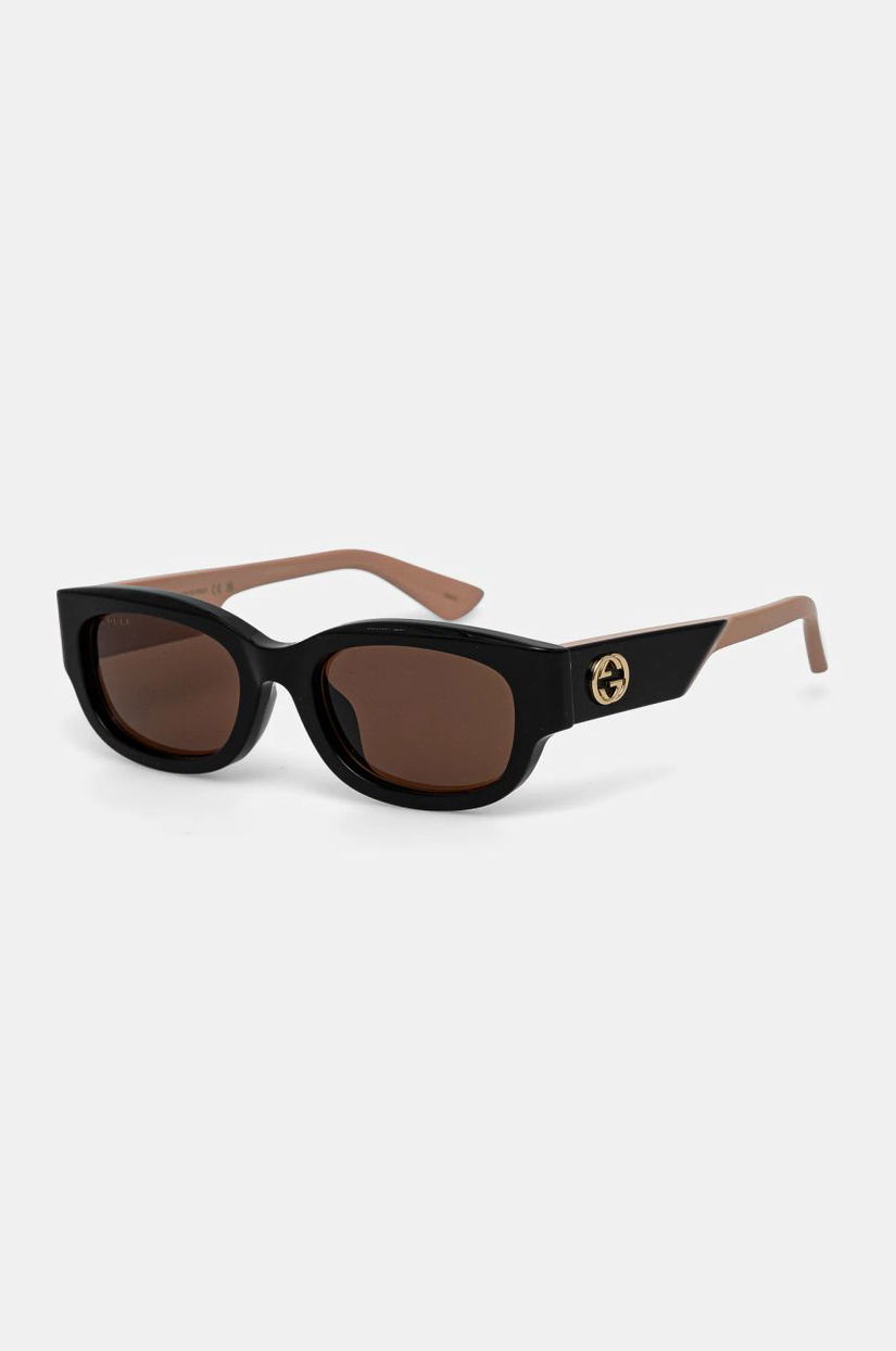 Gucci ochelari de soare femei, culoarea negru, GG1667SK