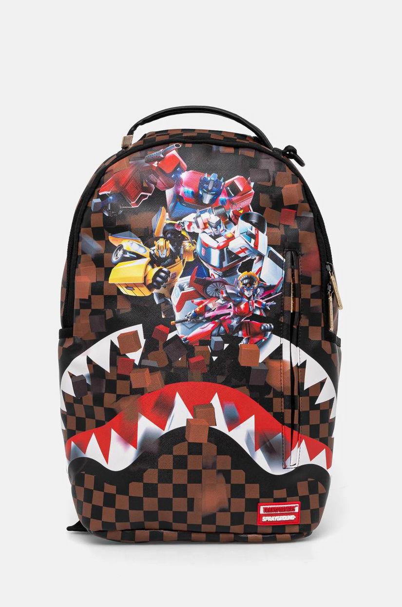 Sprayground rucsac culoarea maro, mare, modelator, 910B6414NSZ