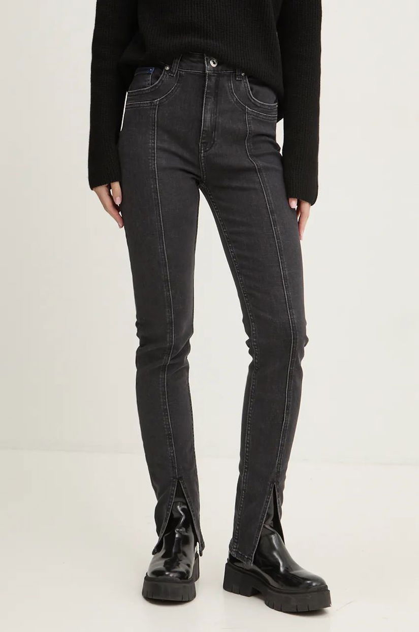 Karl Lagerfeld Jeans jeansi femei, culoarea negru, 246J1100