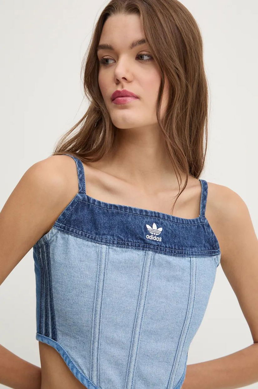 adidas Originals top din denim x Ksenia Schneider neted, IW5671