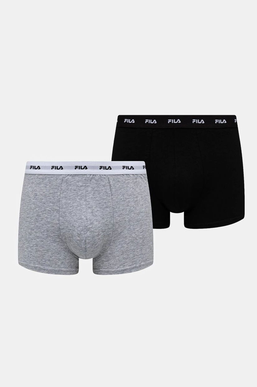 Fila boxeri 2-pack barbati, culoarea negru, FU5256/2