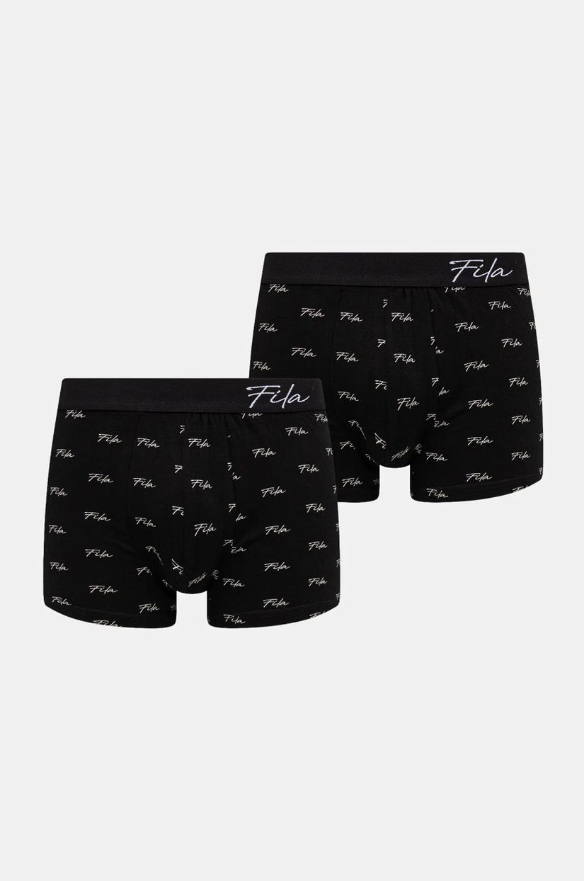 Fila boxeri 2-pack barbati, culoarea negru, FU5270/2