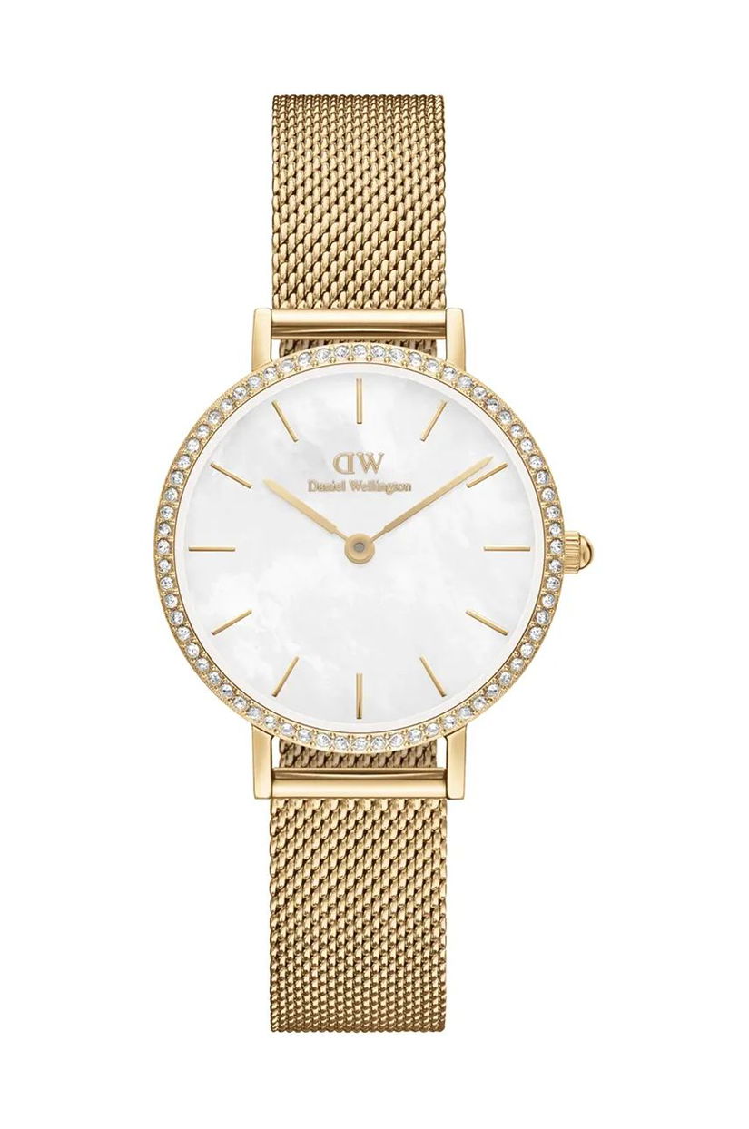 Daniel Wellington ceas Petite Lumine Bezel Evergold femei, culoarea auriu, DW00100662