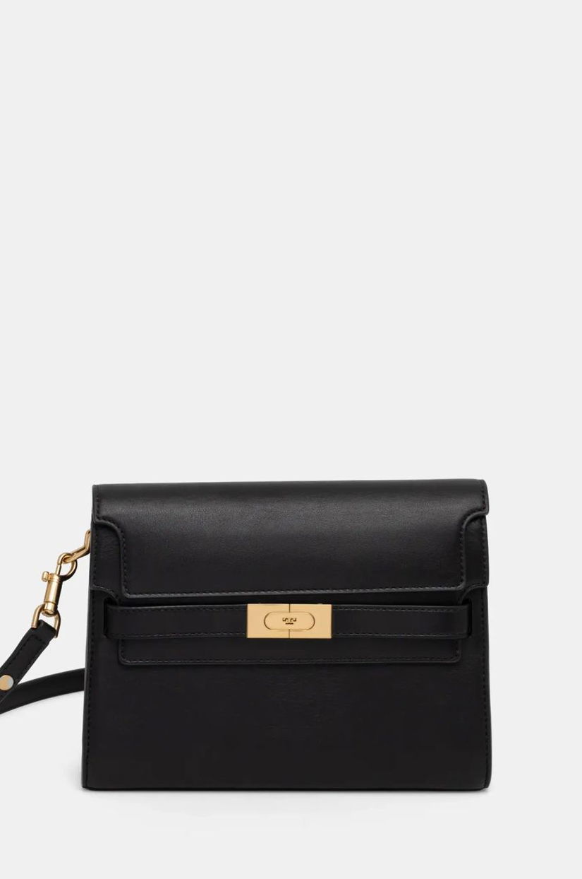 Tory Burch poșetă de piele Lee Radziwill culoarea negru, 158720.001