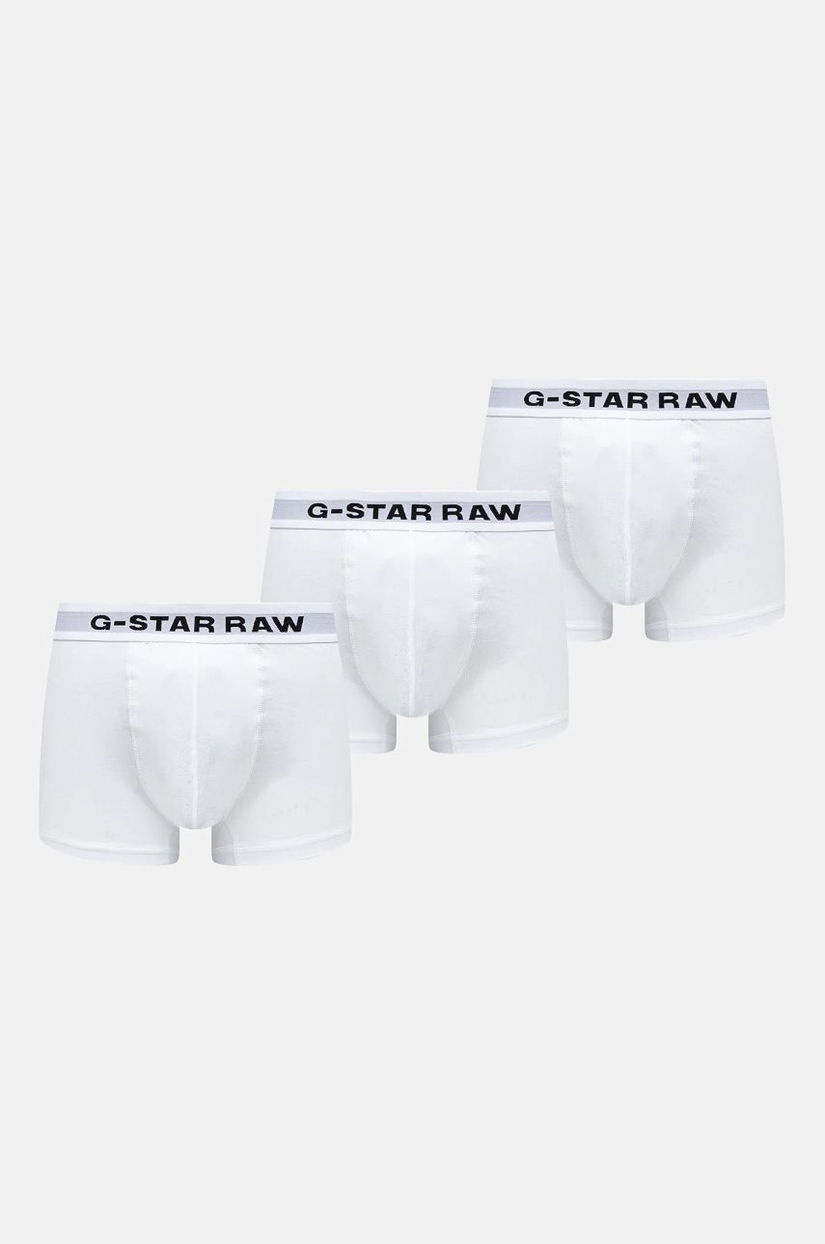 G-Star Raw boxeri 3-pack barbati, culoarea alb, D23771-D516