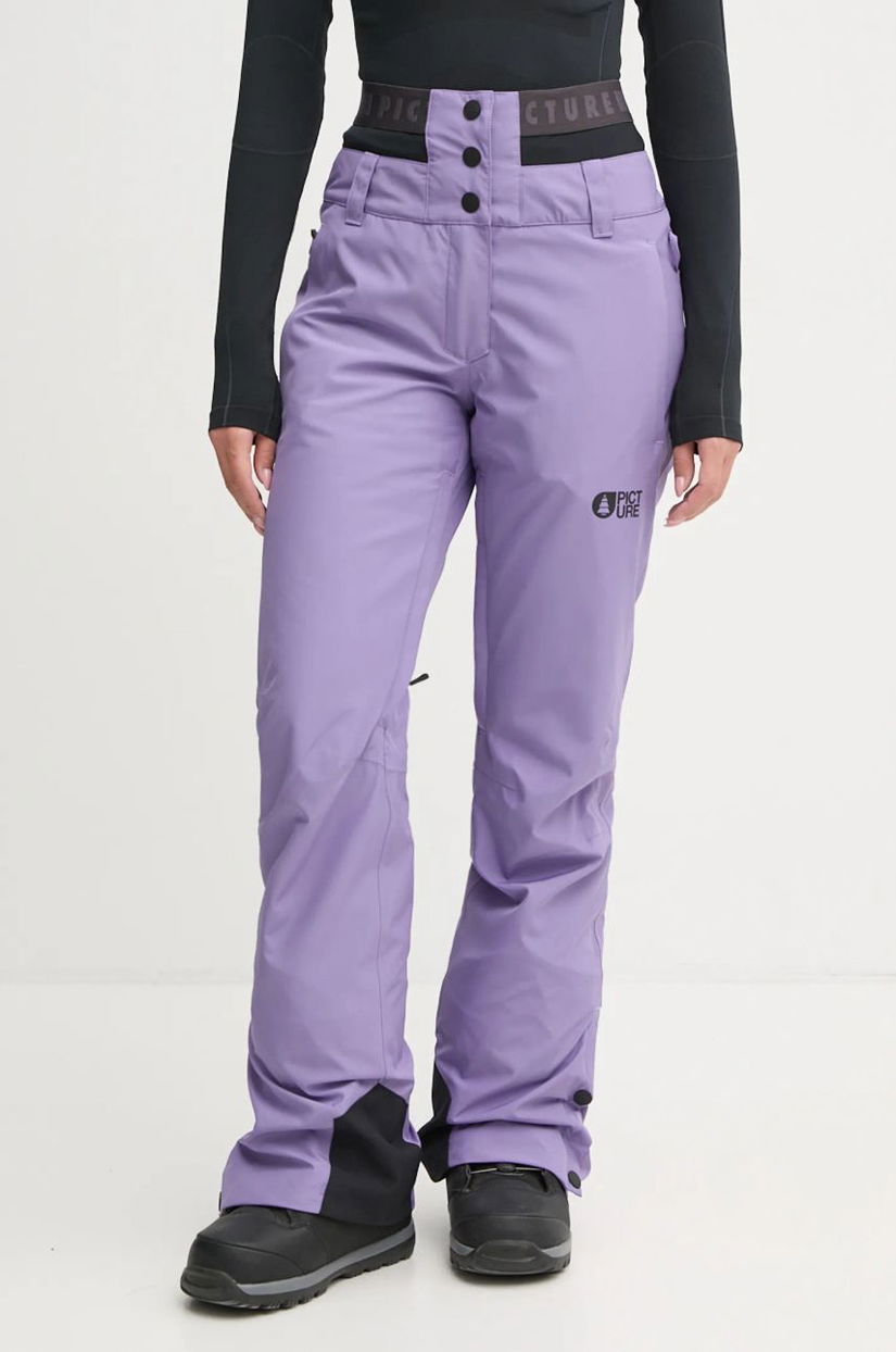 Picture pantaloni Exa culoarea violet, WPT0122